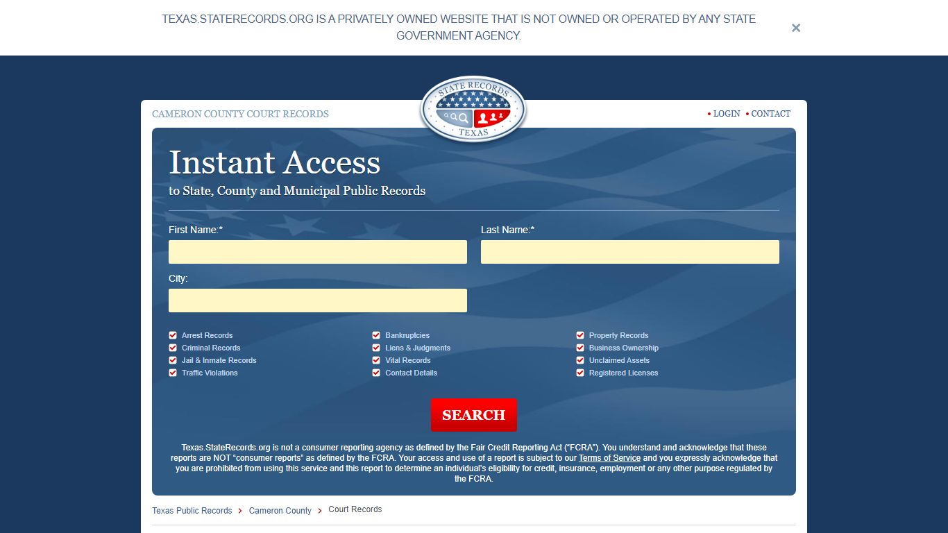 Cameron County, Texas Court Records | StateRecords.org